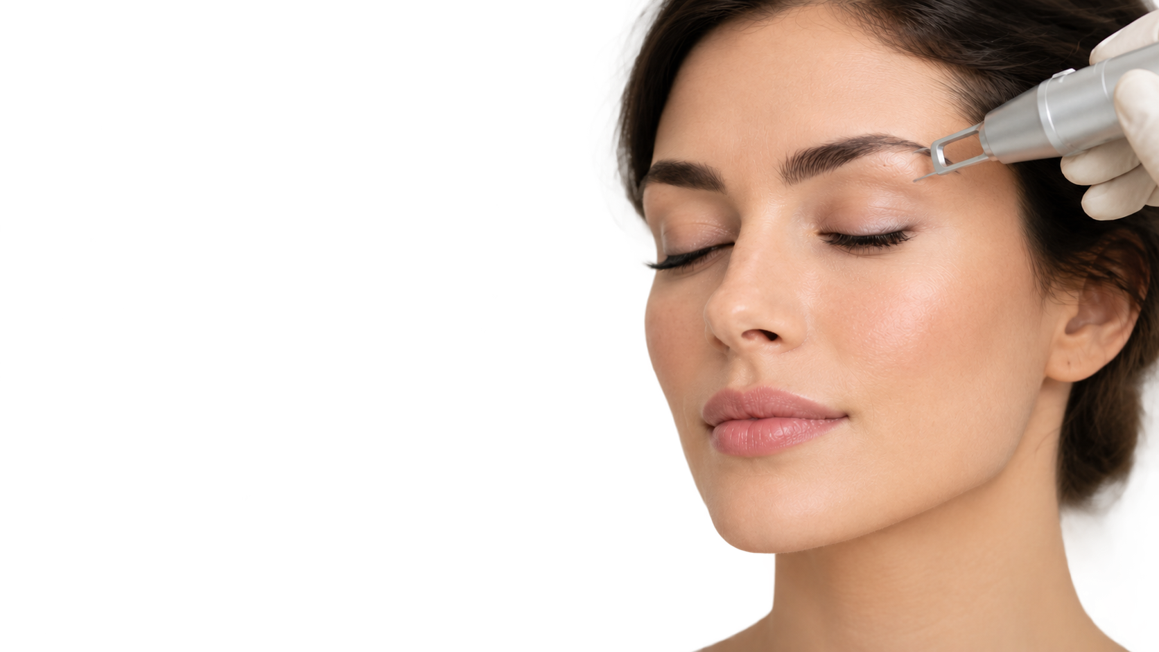 Cosmetic tattoo removal showing laser treatment and how ink color and pigment depth affect removal